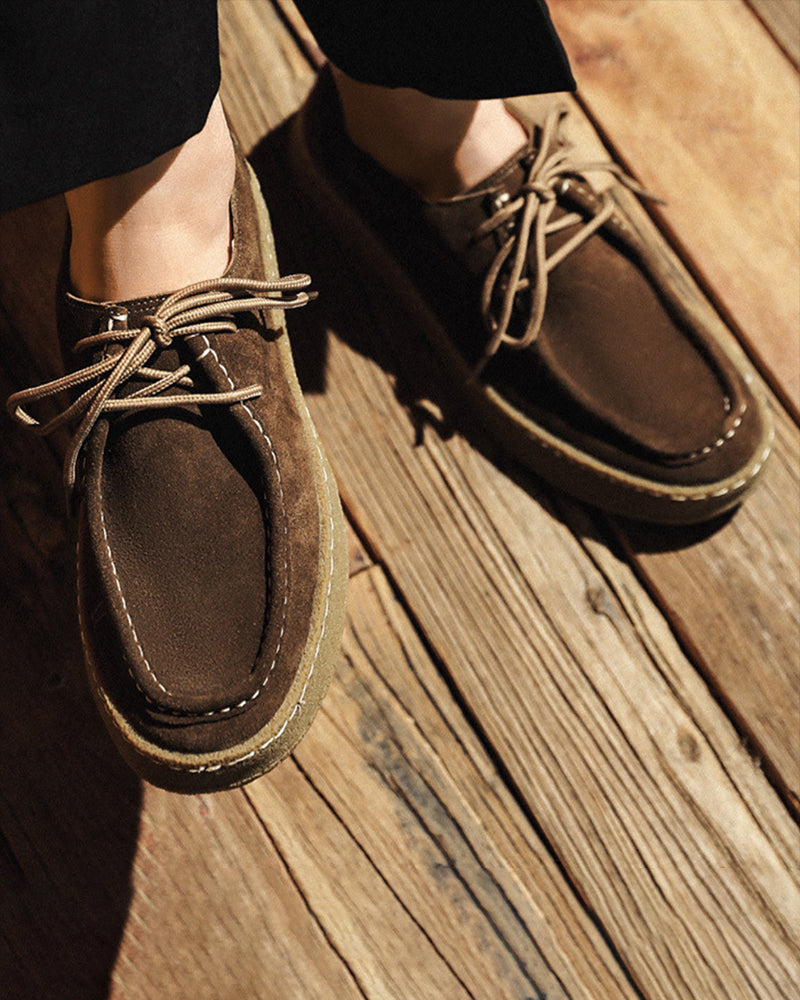 Scarpe in pelle scamosciata premium